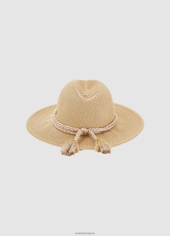 Seafolly femmes fedora pliable accessoires or P8B62781