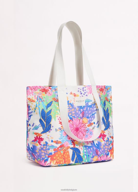 Seafolly femmes sous le sac fourre-tout de la mer accessoires blanc P8B62764
