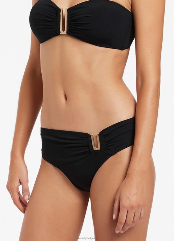 Seafolly femmes jetset u trim pantalon mi-haut maillots de bain marine profonde P8B62323