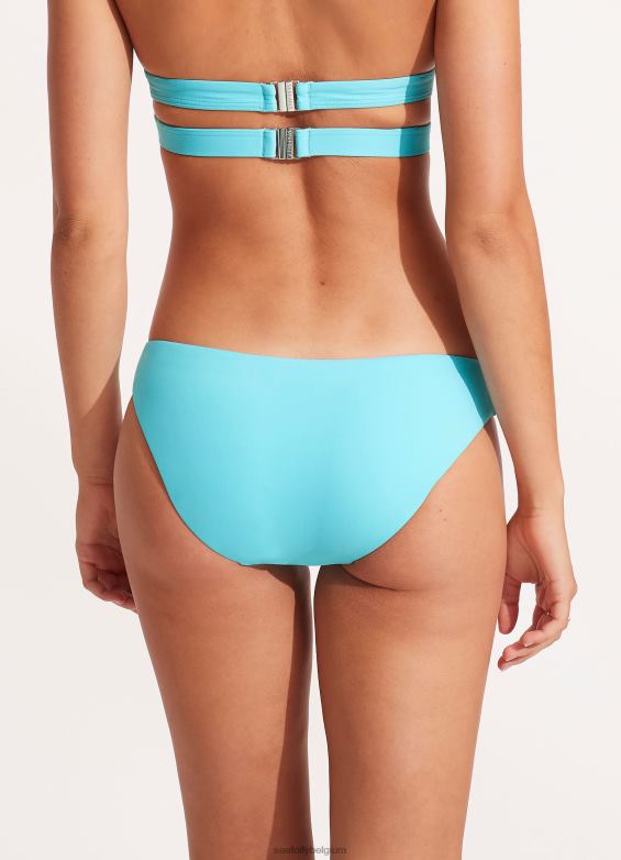 Seafolly femmes pantalon hipster collectif maillots de bain bleu vert P8B62233