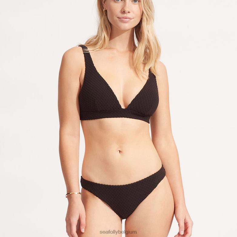Seafolly femmes pantalon hipster riviera maillots de bain noir P8B62619