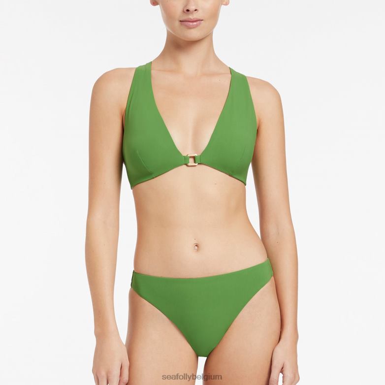 Seafolly femmes pantalon jetset à jambe haute maillots de bain palmier P8B62605