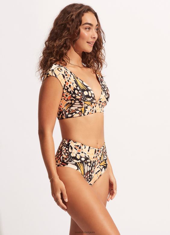 Seafolly femmes pantalon taille haute Take Flight maillots de bain mandarin P8B62616