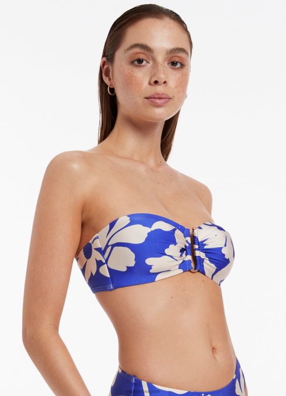 Seafolly femmes top bandeau emporio maillots de bain saphir P8B62380