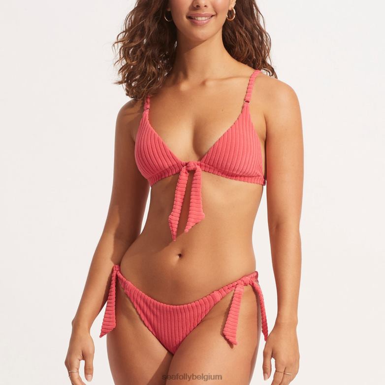 Seafolly femmes la havane fixe tri maillots de bain corail embrassé par le soleil P8B62438