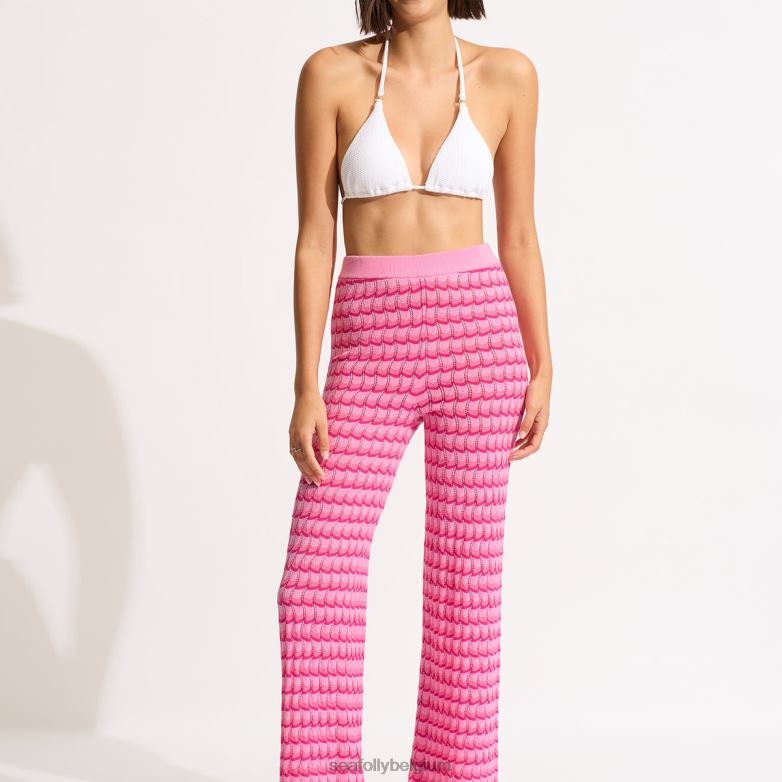 Seafolly femmes pantalon en tricot carnaby vêtements rose fuchsia P8B62655