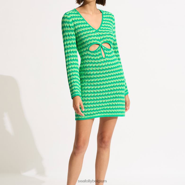Seafolly femmes cache-maillot en tricot carnaby vêtements jade P8B62653