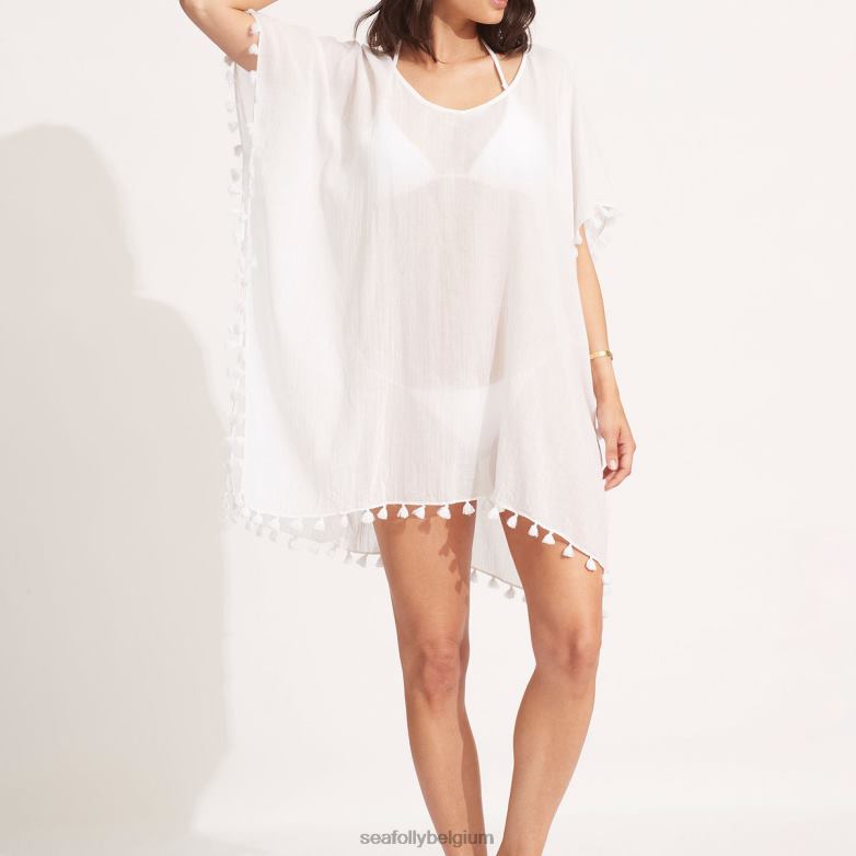 Seafolly femmes caftan d'amnésie vêtements blanc P8B62707