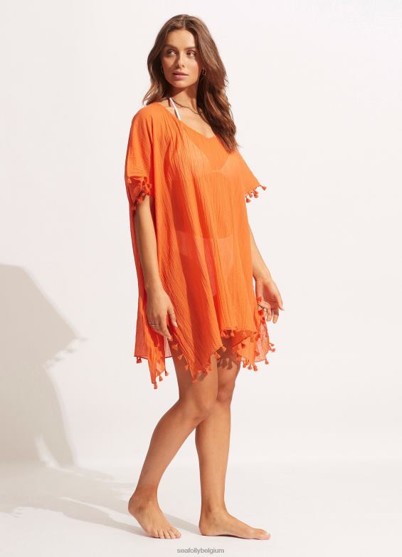 Seafolly femmes caftan d'amnésie vêtements mandarin P8B62713