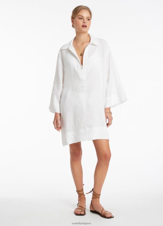 Seafolly femmes caftan à pull jetset vêtements blanc P8B62702