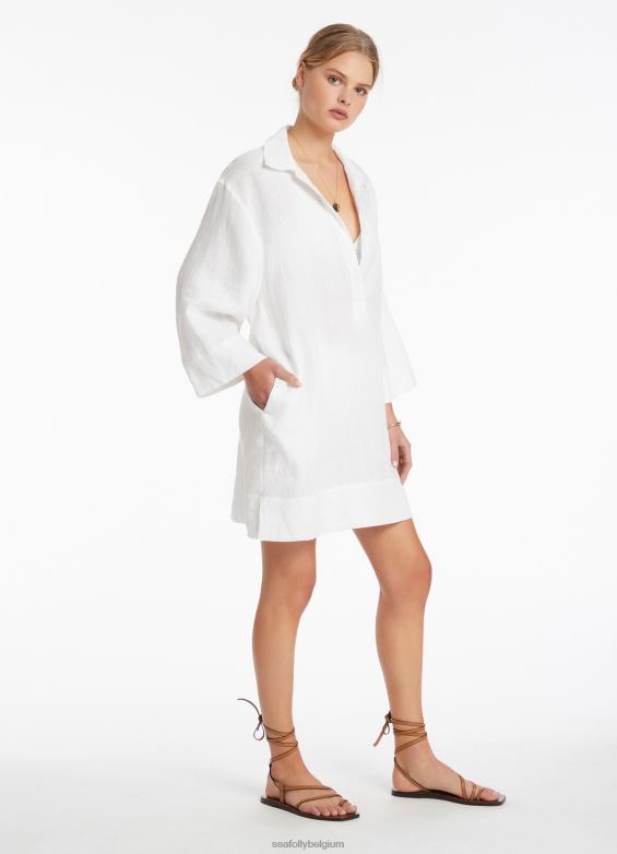 Seafolly femmes caftan à pull jetset vêtements blanc P8B62702
