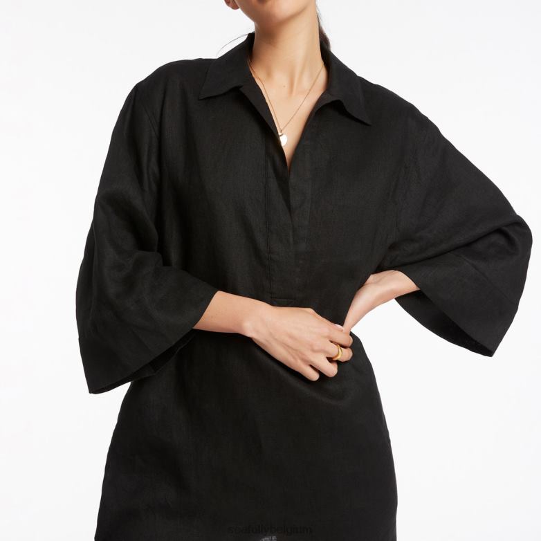 Seafolly femmes caftan à pull jetset vêtements noir P8B62705