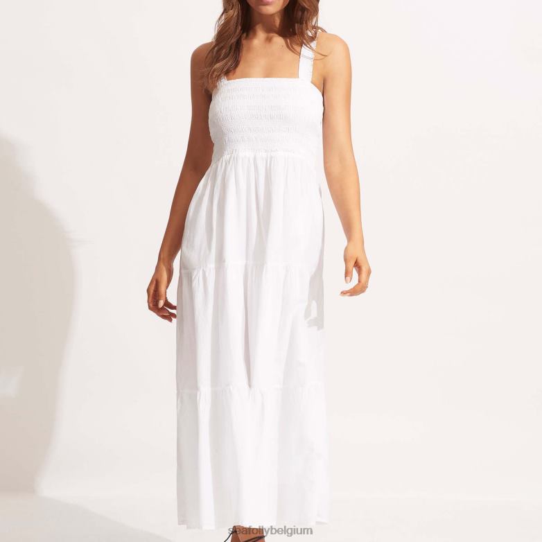 Seafolly femmes robe de maison de plage vêtements blanc P8B62677