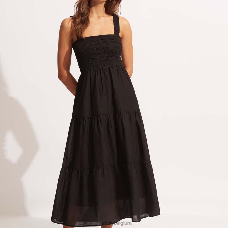 Seafolly femmes robe de maison de plage vêtements noir P8B62676