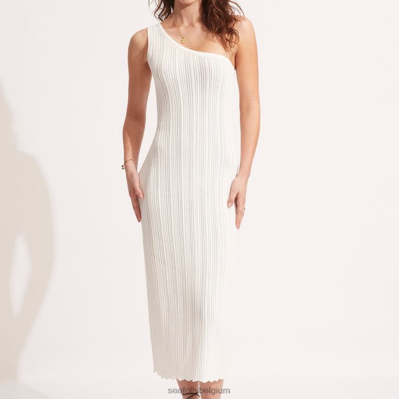 Seafolly femmes robe en tricot au crochet vêtements blanc P8B62661